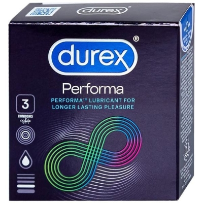 Hộp 3 cái BCS Durex Performa kéo dài thời gian