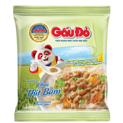 Cháo Gấu Đỏ thịt bằm