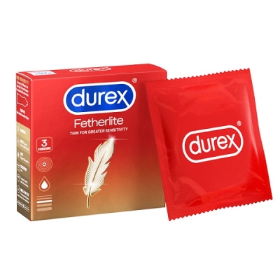Hộp 3 cái BCS siêu mỏng Durex Fetherlite