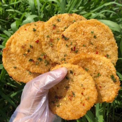 Cơm cháy đáy nồi mắm hành 