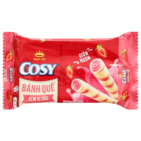 Bánh Quế Cosy Vị Kem Dâu
