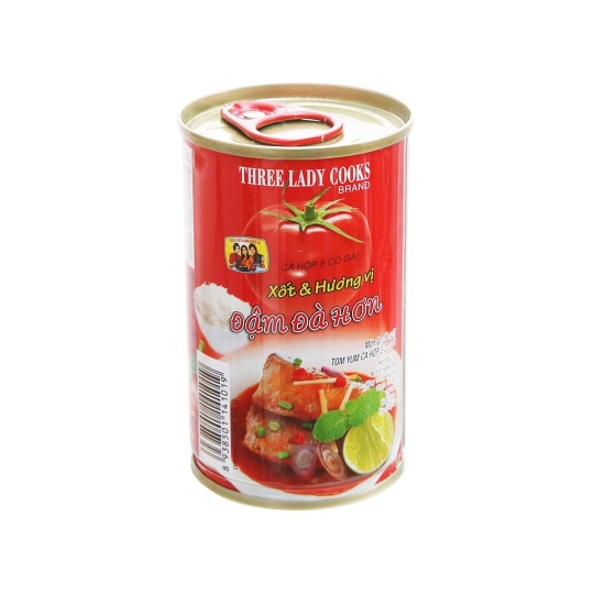 Cá hộp 3 cô gái nắp giựt 155gr
