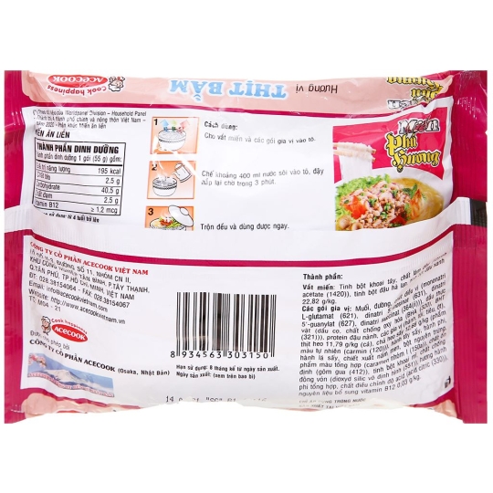 Miến Phú Hương thịt bằm