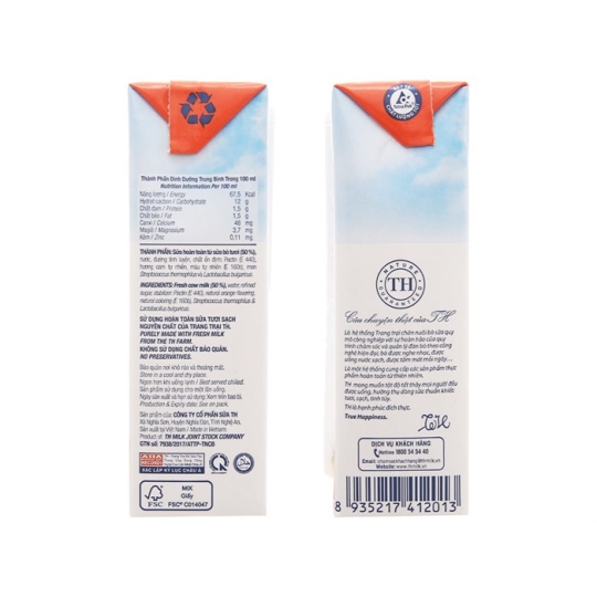 Sữa TH Hương Cam