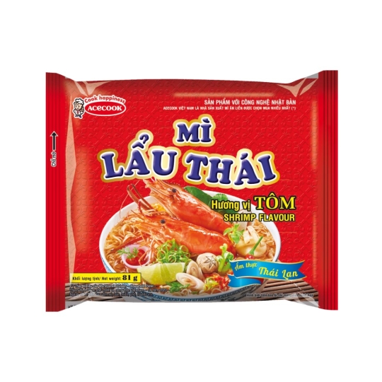 Mì gói Lẩu thái tôm 81gr