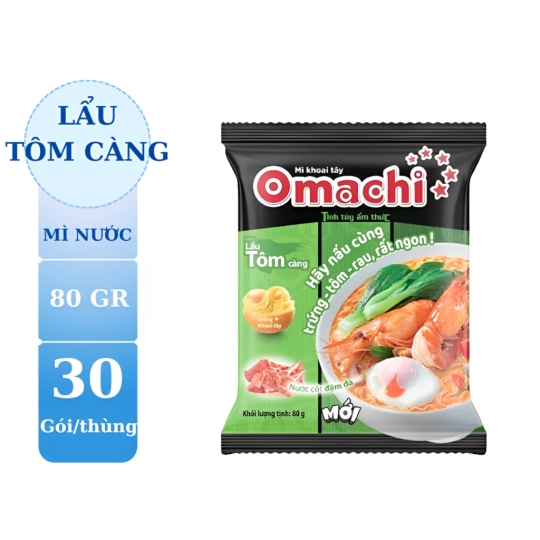 Mì gói Omachi Tôm chua cay 80gr