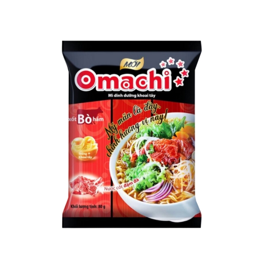 Mì gói Omachi Sốt Bò hầm 80gr
