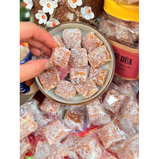 Kẹo mít phủ dừa 500g 