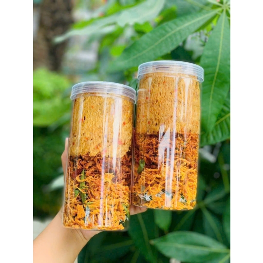 Khô mix mực gà bò 